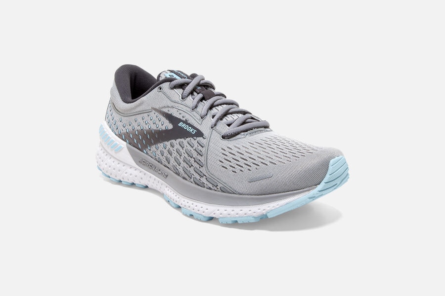 Brooks Running Shoes - Adrenaline GTS 21 Road Womens - Grey - PHX-273458